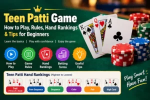 Teen Patti Game: How to Play, Rules, Hand Rankings & Tips for Beginners
