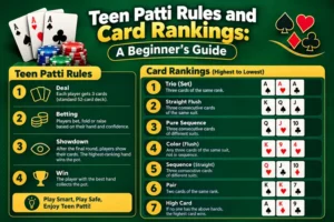 Teen Patti Rules and Card Rankings: A Beginner’s Guide
